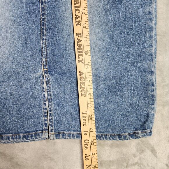 Quizz New Denim Skirt Womens 5/6 Midi Y2k Style Lace Front Low Rise Bratz 90s‎ - Picture 9 of 9